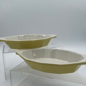 Hall USA Ceramic Au Gratin 12 Panel Casserole Dish Restaurant Ware 2968